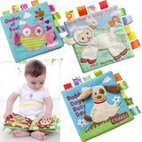 Animal Style Baby fabric book rattles toy