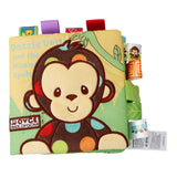 Animal Style Baby fabric book rattles toy