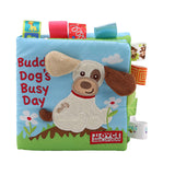 Animal Style Baby fabric book rattles toy