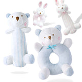 Rattles Infant Animal Hand Bell Kid Plush Toy