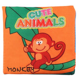 Animal Style Baby fabric book rattles toy