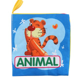 Animal Style Baby fabric book rattles toy