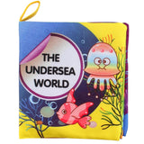 Animal Style Baby fabric book rattles toy