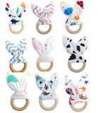 Safe Organic Wood Teething Ring