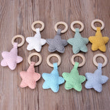 1 pc wooden star shaped teether