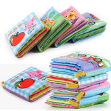 10pages Baby Rattles Soft Animal Cloth Book