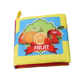 10pages Baby Rattles Soft Animal Cloth Book