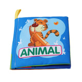 10pages Baby Rattles Soft Animal Cloth Book