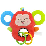 Animal Soft Rattles Teether Hanging Bell Plush Baby Toys