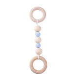 Baby Wooden Beads Silicone Teether Ring