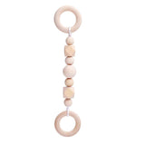 Baby Wooden Beads Silicone Teether Ring