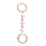 Baby Wooden Beads Silicone Teether Ring
