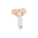 1PC shaped teether bracelet wood
