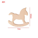 1PC shaped teether bracelet wood