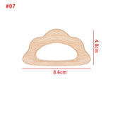 1PC shaped teether bracelet wood
