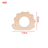 1PC shaped teether bracelet wood
