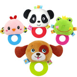 Animal Hand Bells Teether Rattle toys baby