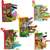 baby soft Cloth Books Animal Tails Dinosaur