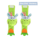 New Design Plush Baby Toy Animal Hand Bell