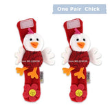 New Design Plush Baby Toy Animal Hand Bell