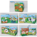 baby soft Cloth Books Animal Tails Dinosaur
